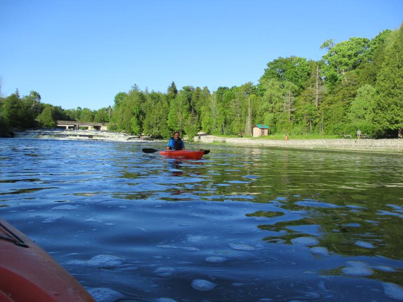 Paddling the Sauble River to Sauble Falls